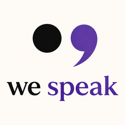 We Speak logo